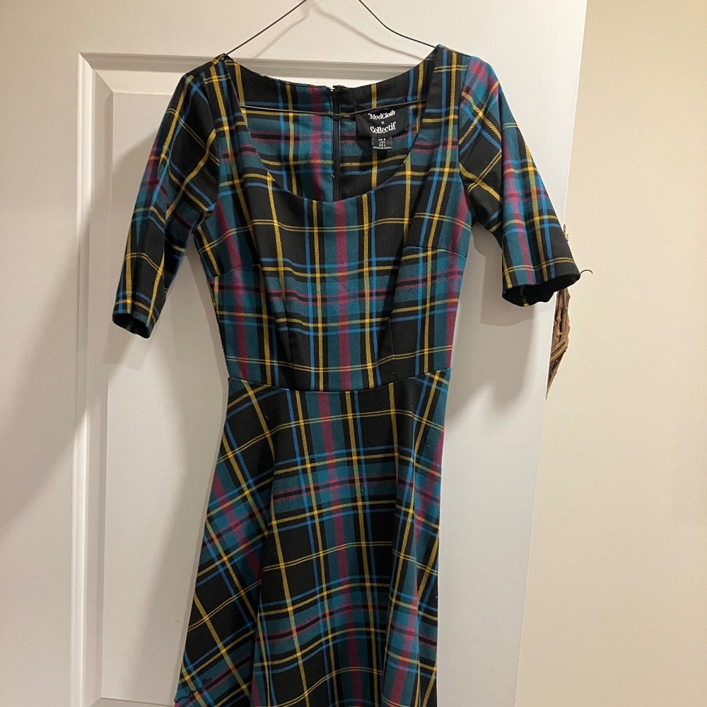 Discontinued Modcloth Plaid Dress